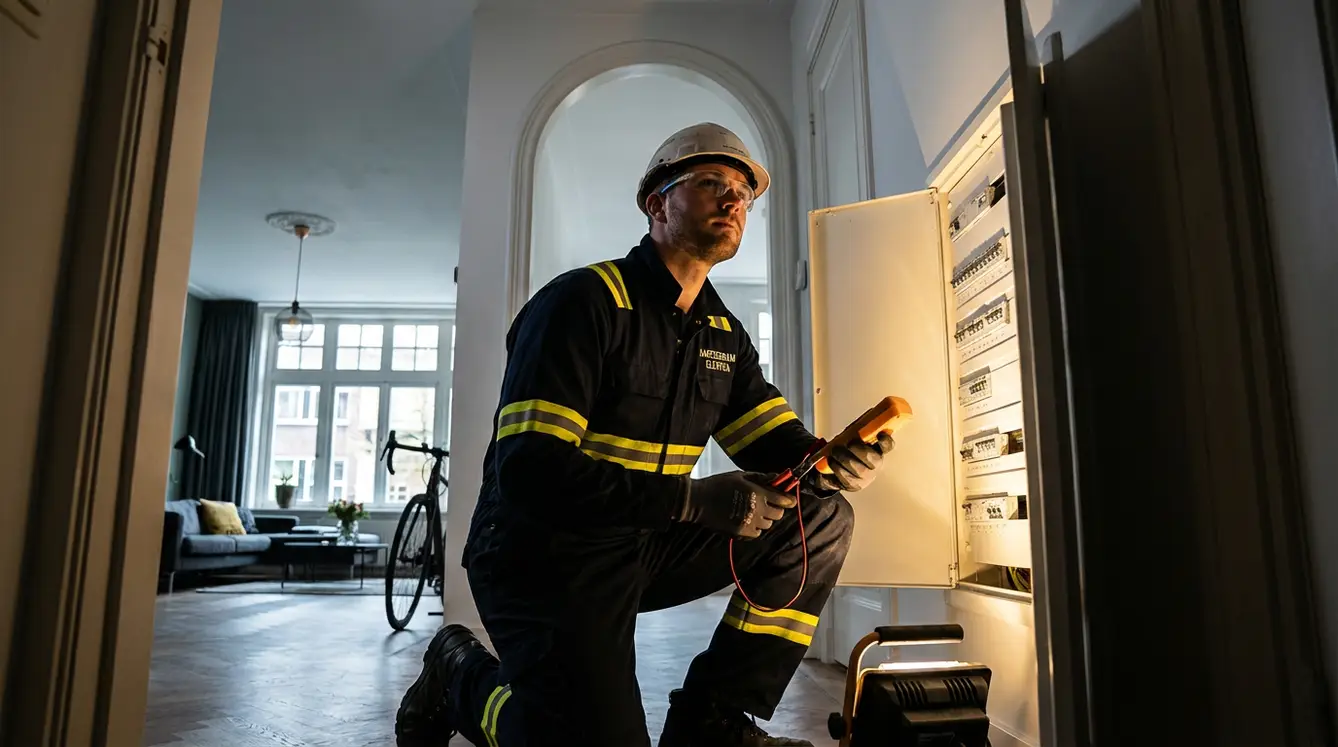 Elektricien Katwijk controleert groepenkast bij stroomstoring MDK Elektro